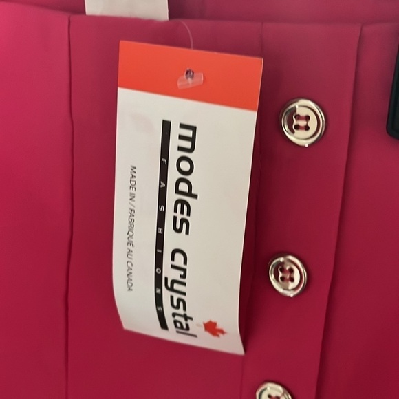 NWT size 14 hot pink career ready women’s pants by modes crystal - Picture 6 of 6